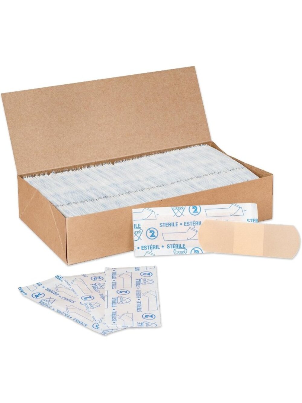 Bulk Adhesive Bandages, Sheer Strips 1"x3", Sterile & Breathable - 1500 Count